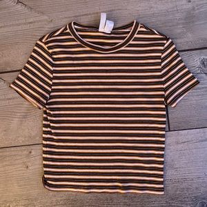 Striped cropped tshirt